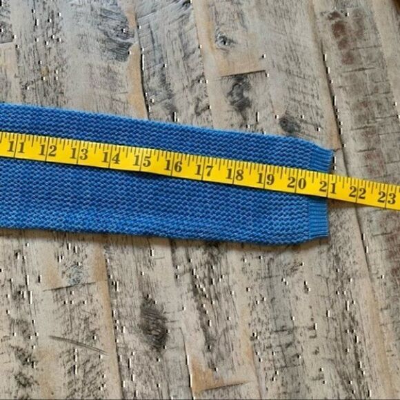 J & J netted sweater blue XS Minimalist simple modern neutral capsule timeless - Picture 10 of 12